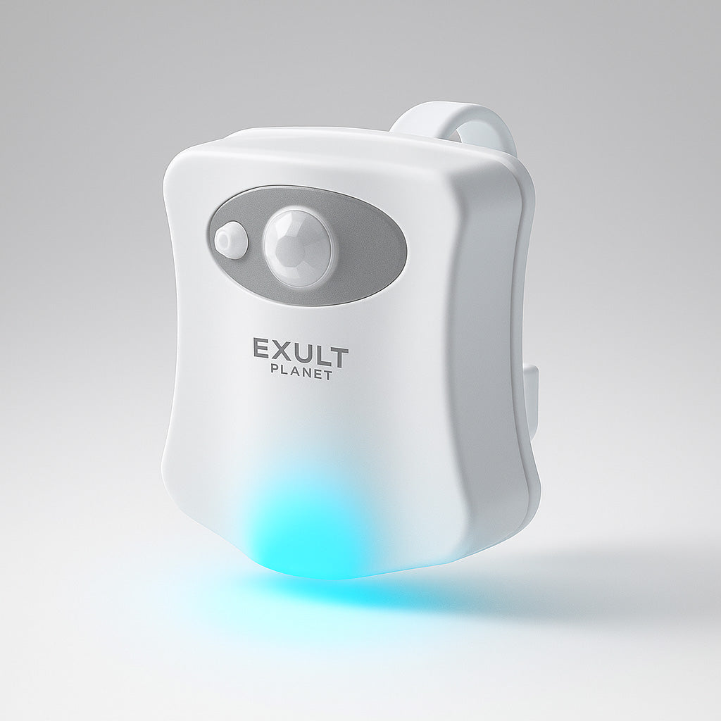 Eco-Friendly LED Toilet Night Light Attachment for Sustainable Bathrooms