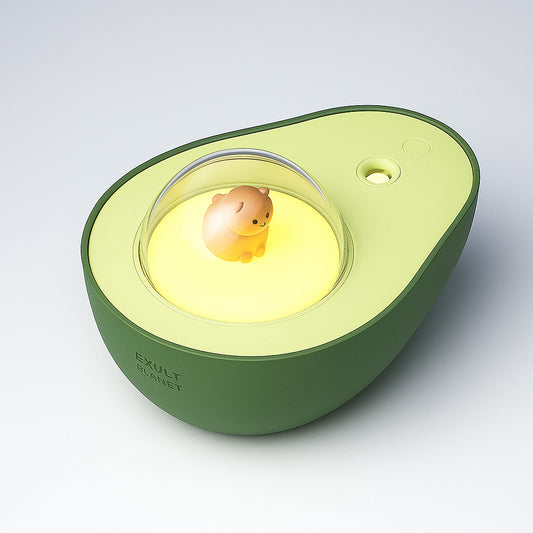Avocado Shaped Mini USB Rechargeable Humidifier and Night Light