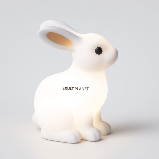 Eco-Friendly Rabbit Night Light - Energy-Efficient LED for Relaxation