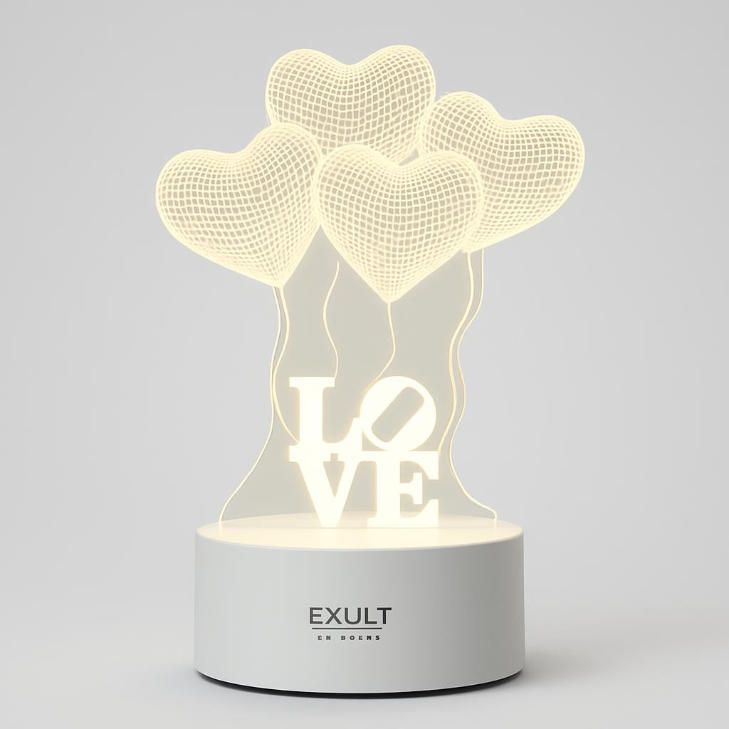 Energy-Efficient 3D LED Bear Lamp for Eco-Friendly Decor