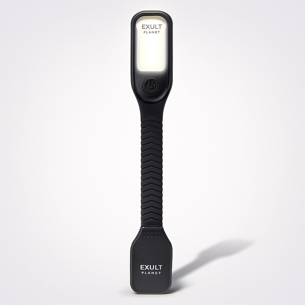 Flexible Rechargeable LED Reading Light with Clip-On Design