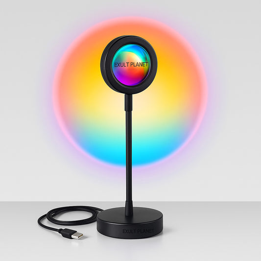 Sunset Projection Lamp with Multicolor LED Lighting