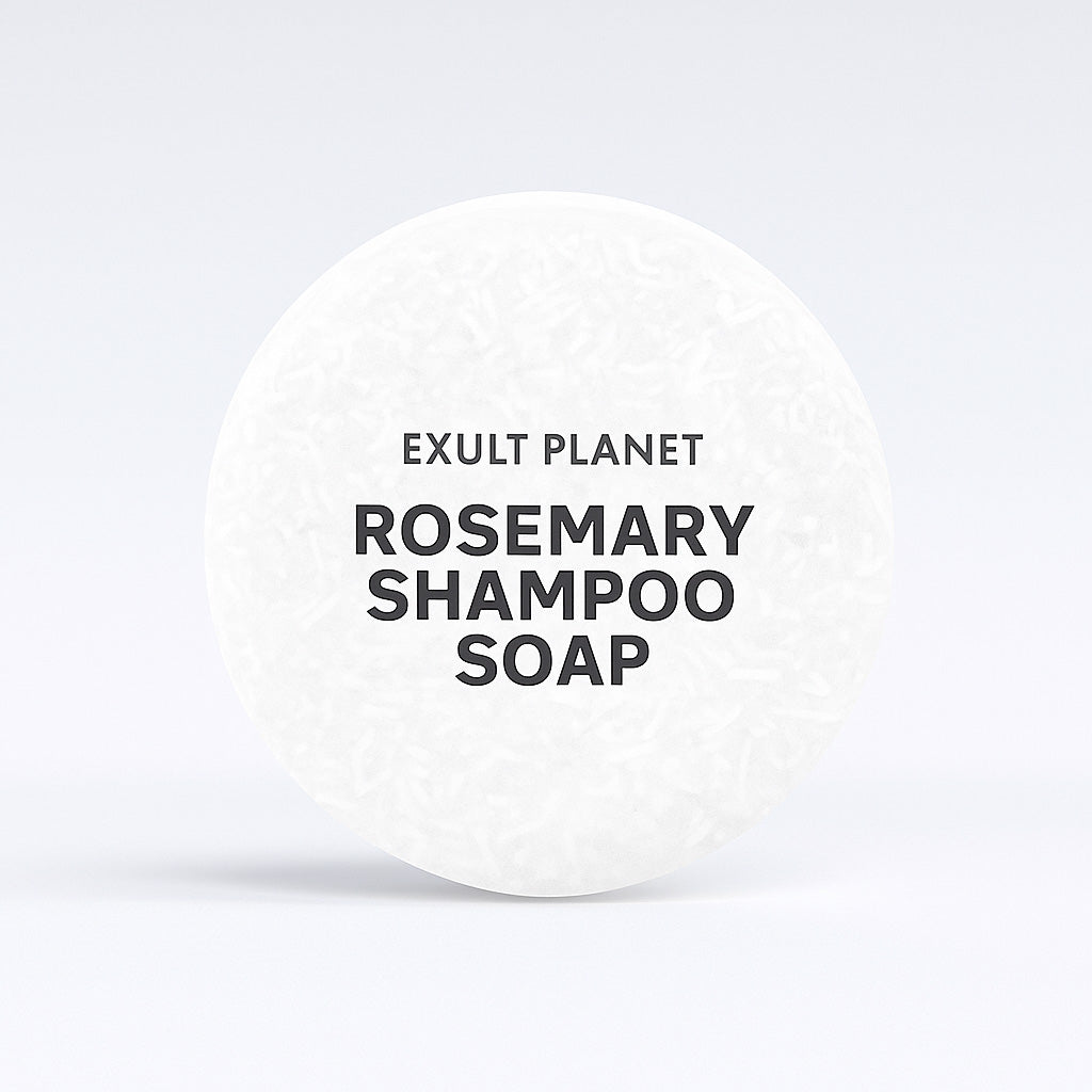 Rosemary Shampoo Soap Bar - Eco-Friendly, Biodegradable, Silicone-Free