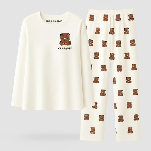 Eco-Friendly Ladies Pajama Set with Chest Pads