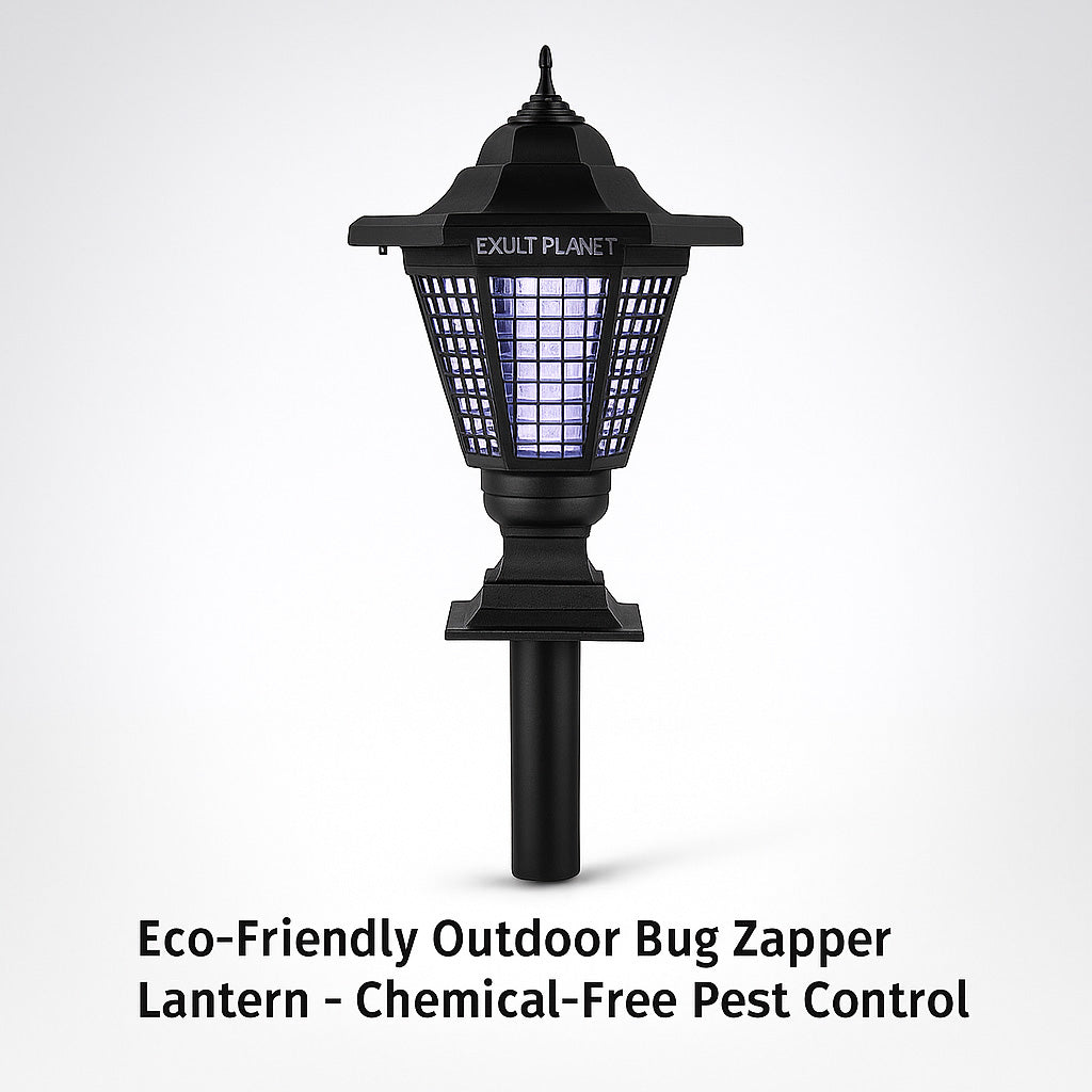 Eco-Friendly Outdoor Bug Zapper Lantern - Chemical-Free Pest Control