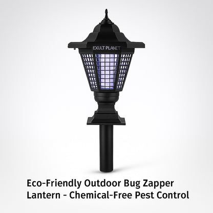 Eco-Friendly Outdoor Bug Zapper Lantern - Chemical-Free Pest Control