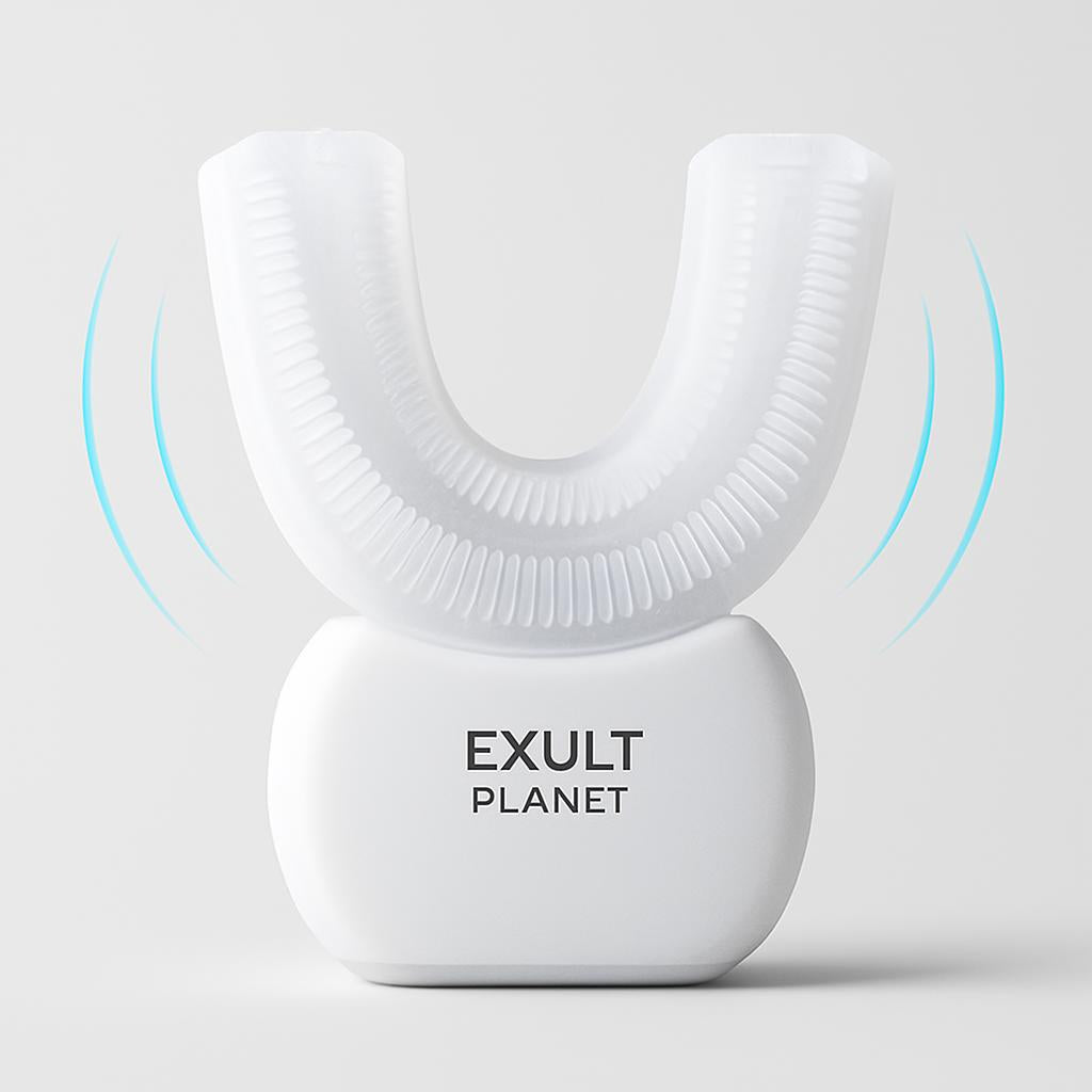 Smart USB Rechargeable U-Shaped Electric Toothbrush for Whole-Mouth Cleaning