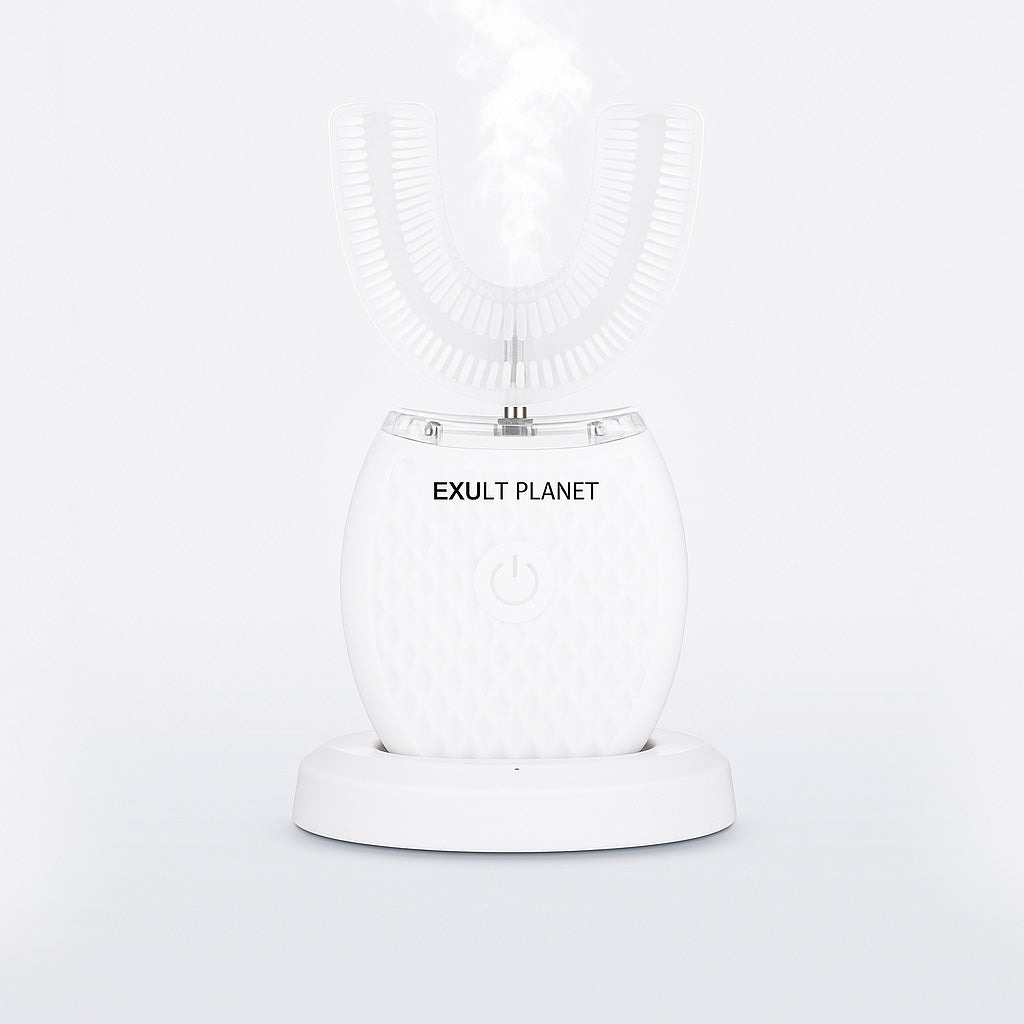 Smart USB Rechargeable U-Shaped Electric Toothbrush for Whole-Mouth Cleaning