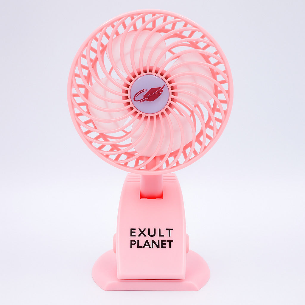 Eco-Friendly Rechargeable Clip-On Fan for Strollers and Desks