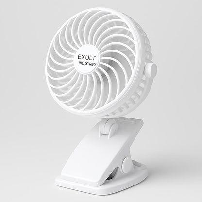 Eco-Friendly Rechargeable Clip-On Fan for Strollers & Desks