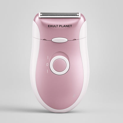 Eco-Friendly Rechargeable Electric Shaver for Women - Pink & White