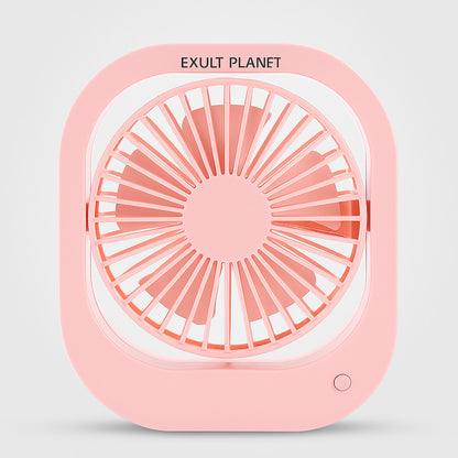 Eco-Friendly Portable USB Desk Fan with 180 Degree Rotation