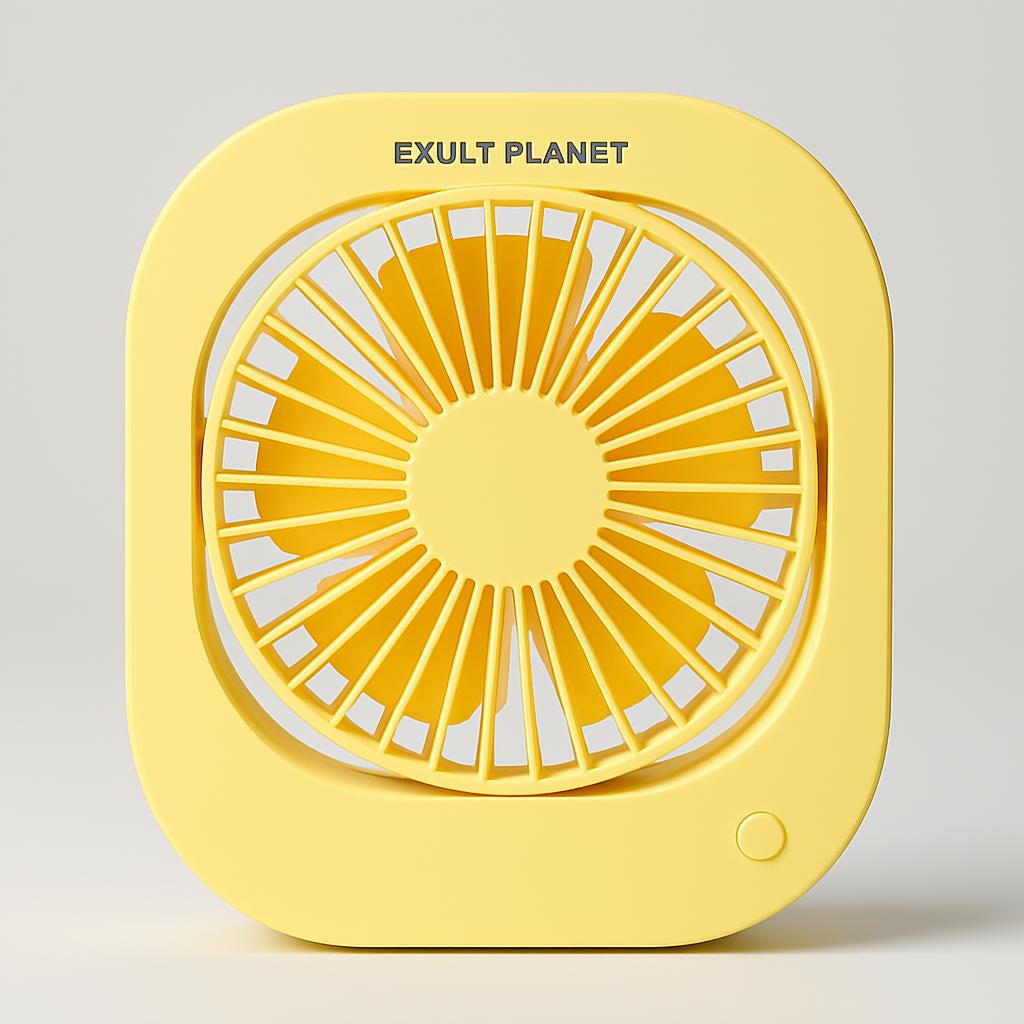 Eco-Friendly Portable USB Desk Fan with 180° Rotation