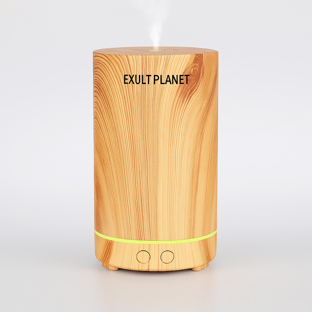 Eco-Friendly Wood Grain Essential Oil Diffuser for Aromatherapy & Humidifying