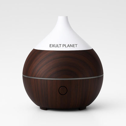 Natural Wood Grain Teardrop Essential Oil Diffuser for Aromatherapy & Humidification