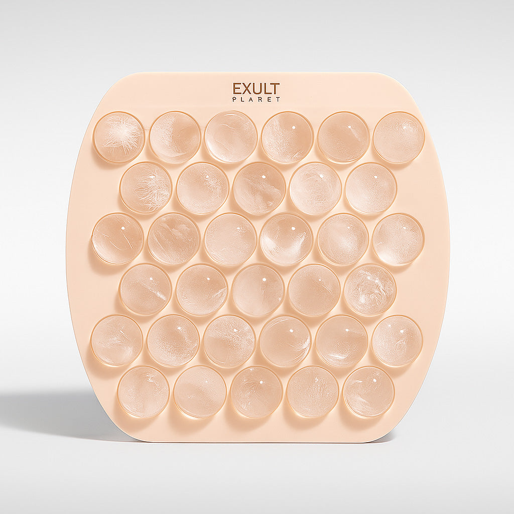 Circular Silicone Ice Cube Tray - Eco-Friendly Reusable Ice Mold