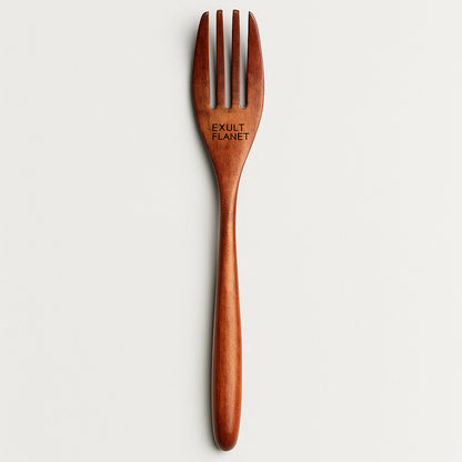 Eco-Friendly Wooden Long Handle Fruit Fork for Sustainable Dining