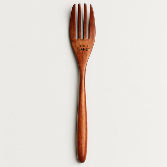 Eco-Friendly Wooden Long Handle Fruit Fork for Sustainable Dining