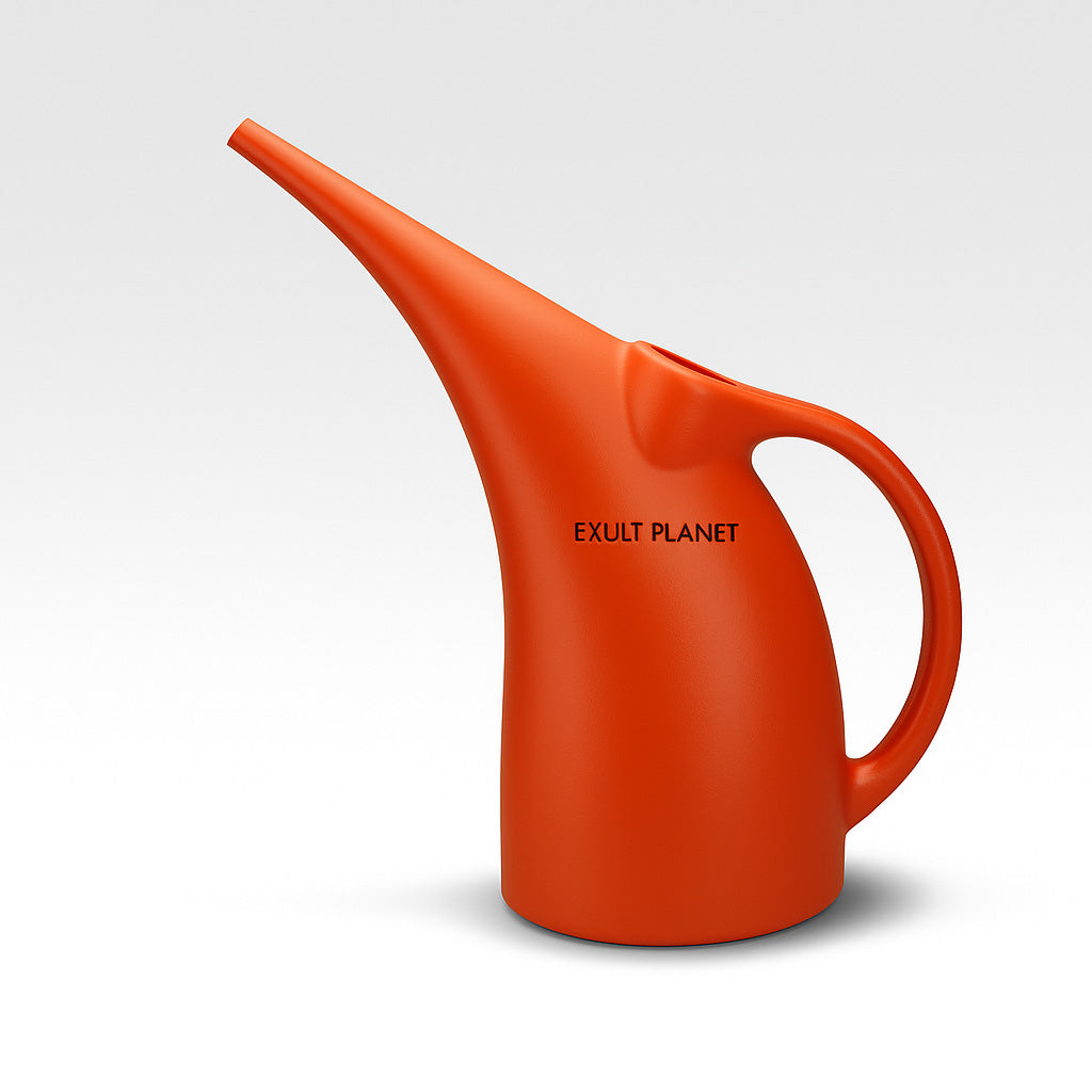 Eco-Friendly Water-Saving Watering Can in Orange and Green