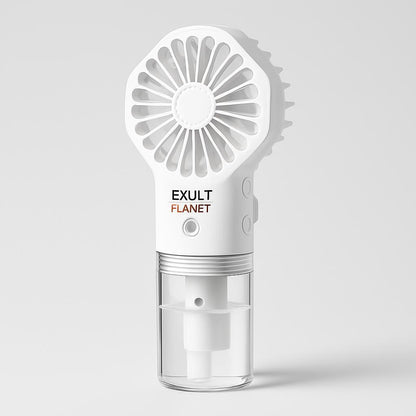 Eco-Chill Mist: USB Rechargeable Humidifying Fan