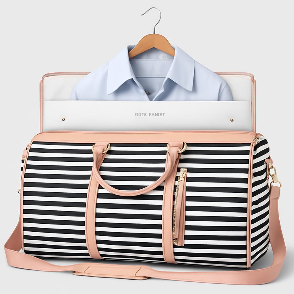 Eco-Friendly Light Pink Travel Duffel Bag