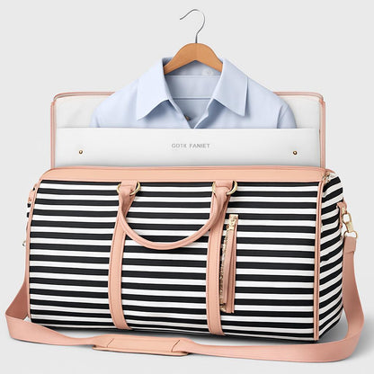 Eco-Friendly Light Pink Travel Duffel Bag