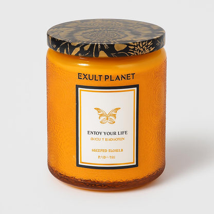 Eco-Friendly Aromatherapy Scented Candles in Reusable Glass Jars