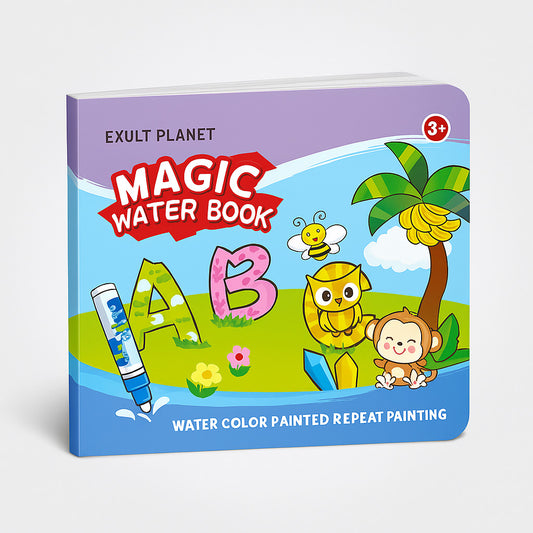 Ocean-Themed Reusable Water Drawing Book for Kids