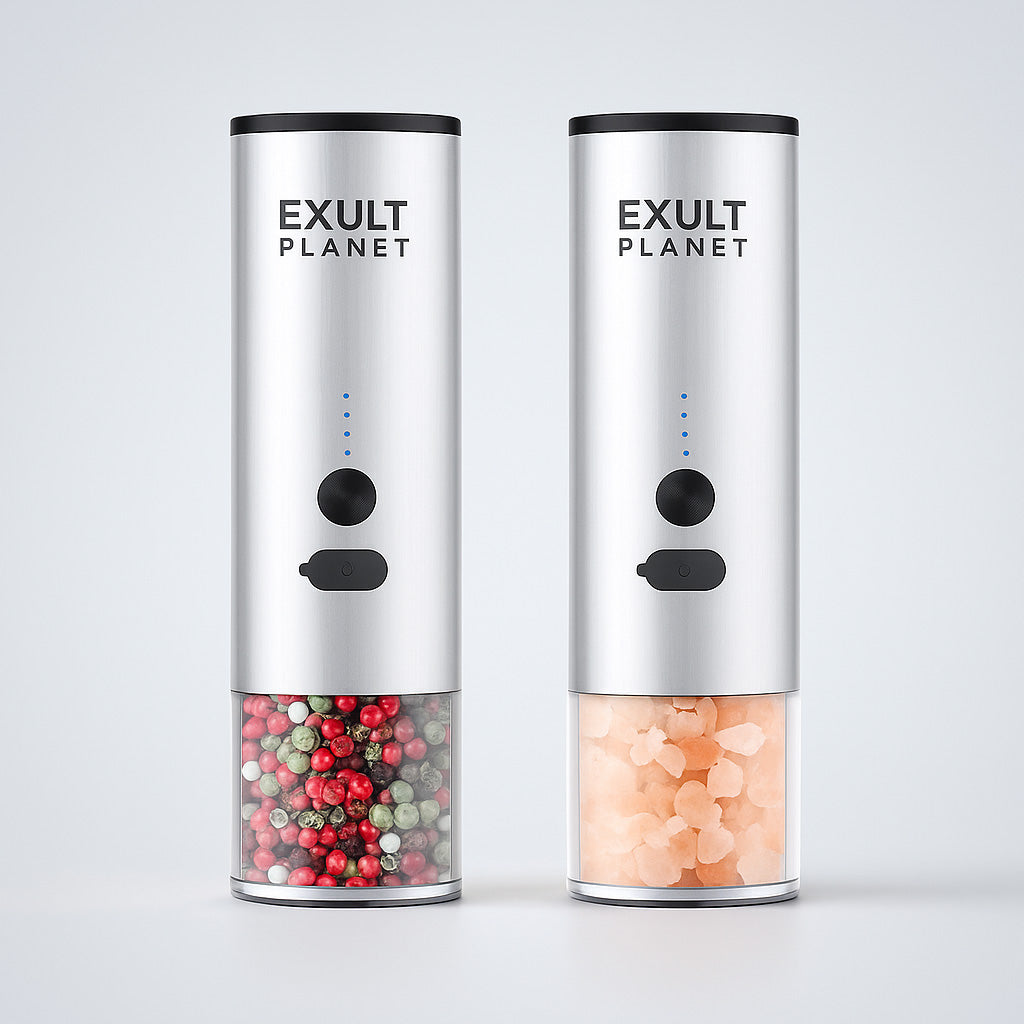 Rechargeable Electric Spice and Grain Grinder with LED Light
