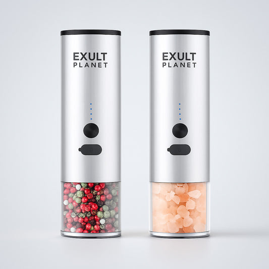 Rechargeable Electric Spice and Grain Grinder with LED Light