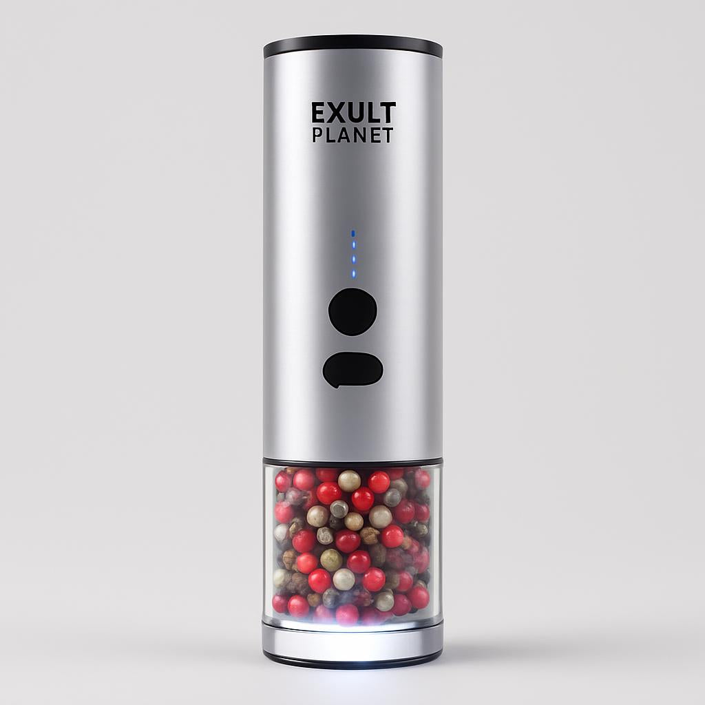 Rechargeable Electric Spice & Grain Grinder with LED Light