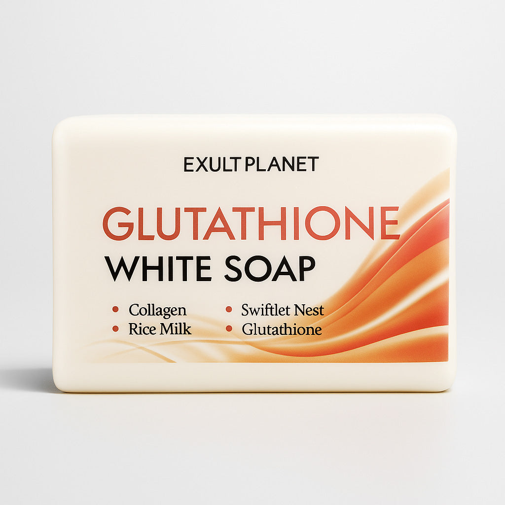 Natural Glutathione White Soap Bar for Skin Whitening and Exfoliation