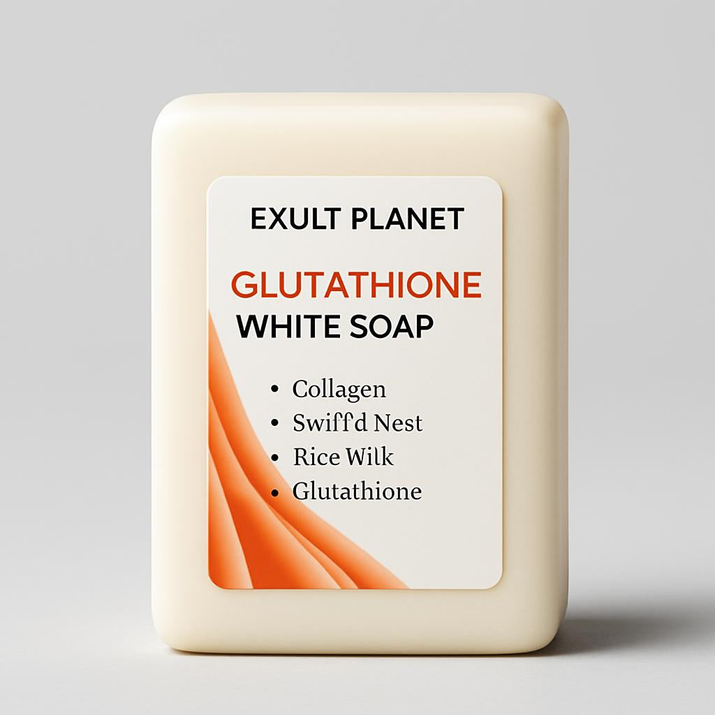 Natural Glutathione White Soap Bar for Skin Whitening and Exfoliation