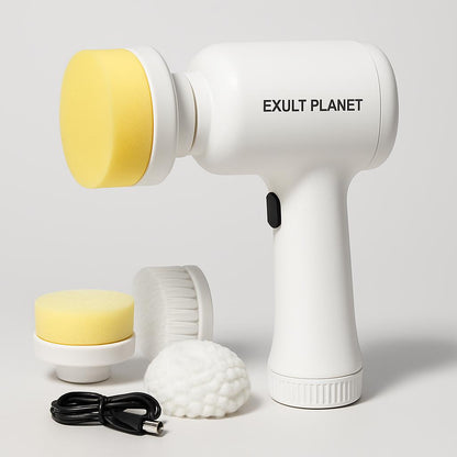 Rechargeable Multi-Use Electric Cleaning Brush Set with USB Charging