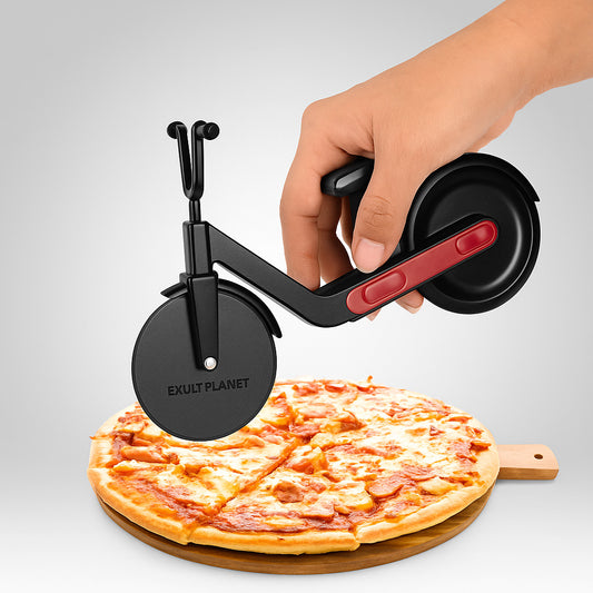 Motorbike Design Pizza Cutter - Eco-Friendly Kitchen Tool