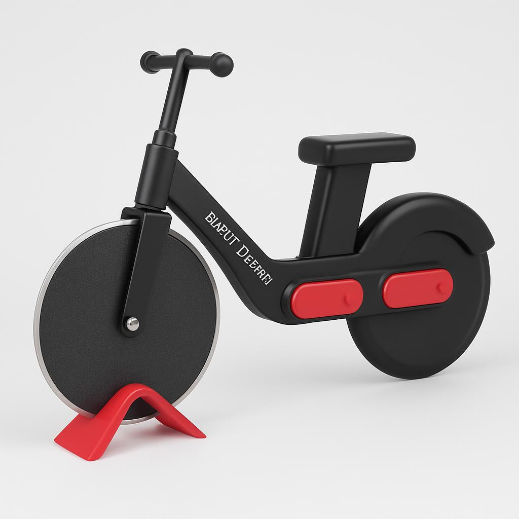 Motorbike Design Pizza Cutter - Eco-Friendly Kitchen Tool