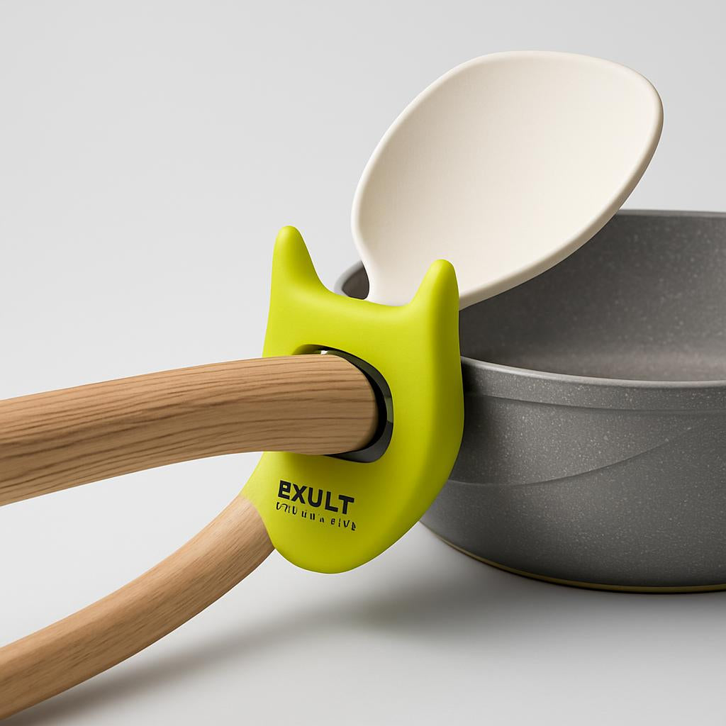 Eco-Friendly Silicone Spatula Holder for Mess-Free Cooking