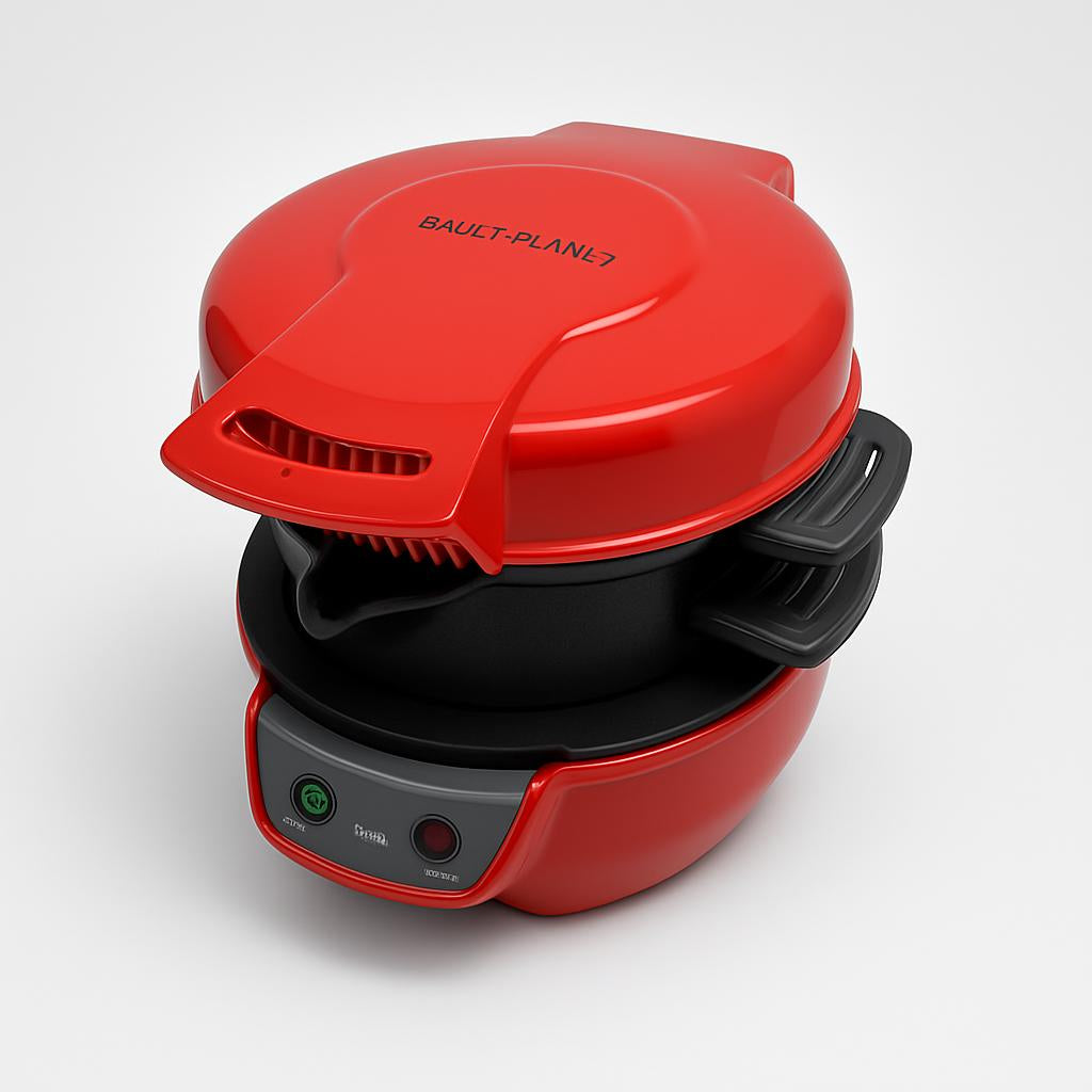 Eco-Friendly Breakfast Master: All-in-One Sandwich & Waffle Maker with Egg Cooker