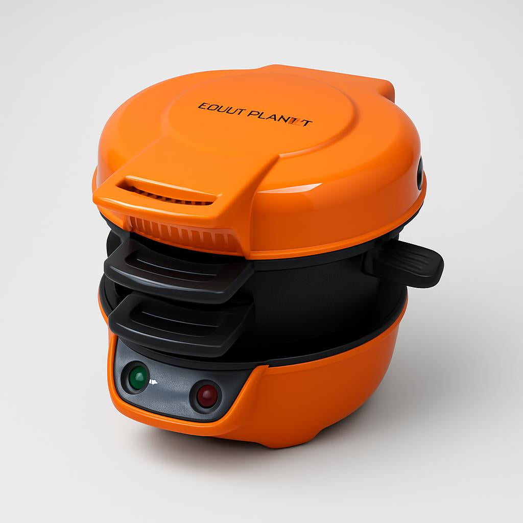 Eco-Friendly Breakfast Master: All-in-One Sandwich & Waffle Maker with Egg Cooker