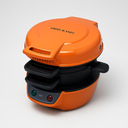 Eco-Friendly Breakfast Master: All-in-One Sandwich & Waffle Maker with Egg Cooker