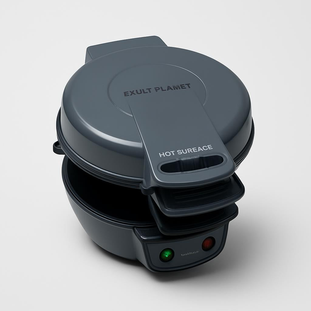 Eco-Friendly Breakfast Master: All-in-One Sandwich & Waffle Maker with Egg Cooker
