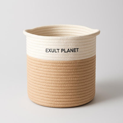 Eco-Friendly Hand Woven Storage Basket for Clothes & Toys