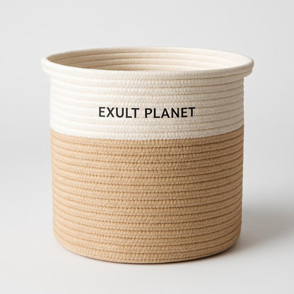 Eco-Friendly Hand Woven Storage Basket for Clothes & Toys
