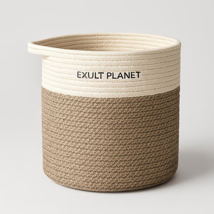 Eco-Friendly Hand Woven Storage Basket for Clothes & Toys
