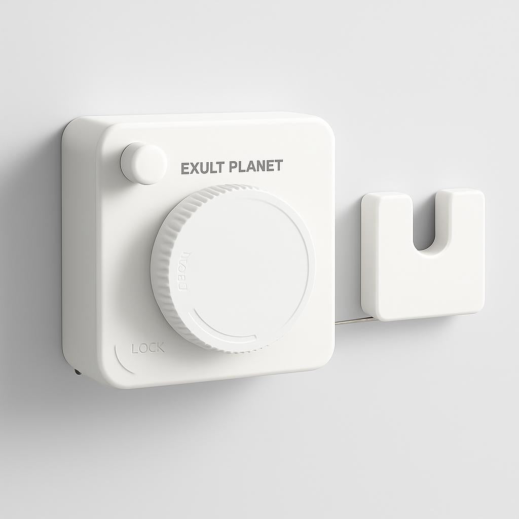 Retractable Wall-Mounted Clothesline - Eco-Friendly Drying Solution