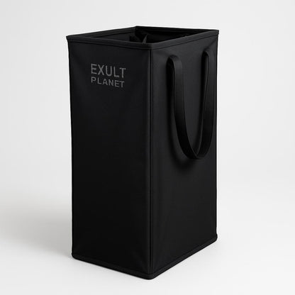 Eco-Friendly Beige Canvas Laundry Hamper for Small Spaces