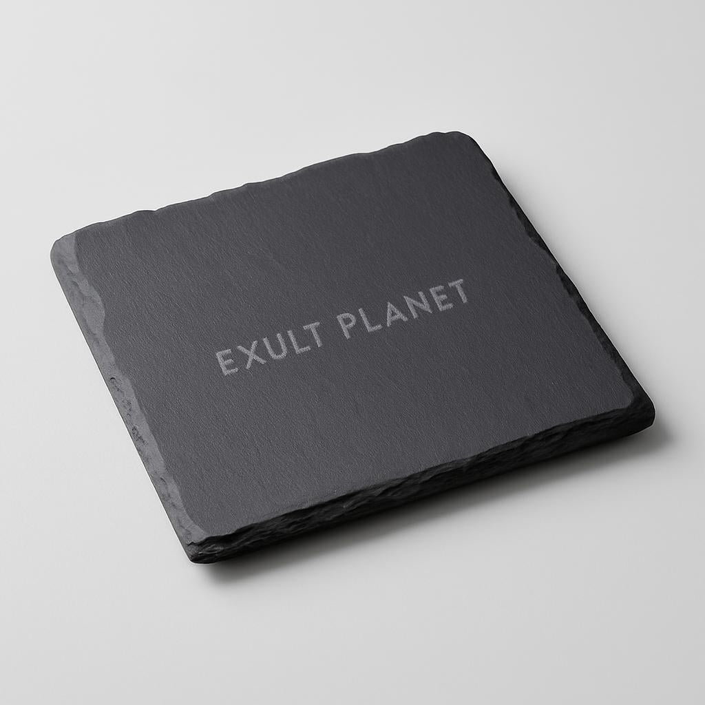 Eco-Friendly Black Natural Slate Serving Plate