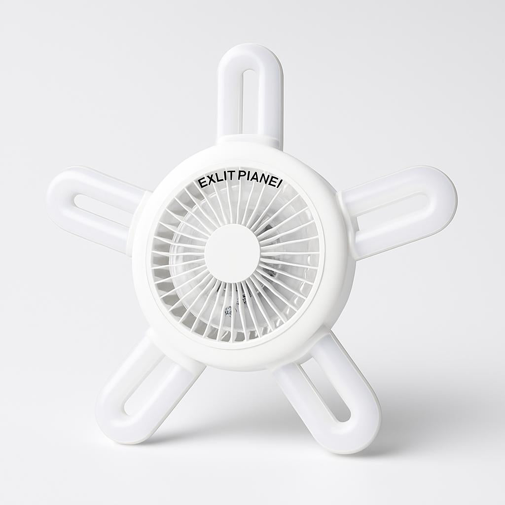 Energy-Efficient LED Ceiling Fan with Air Circulation