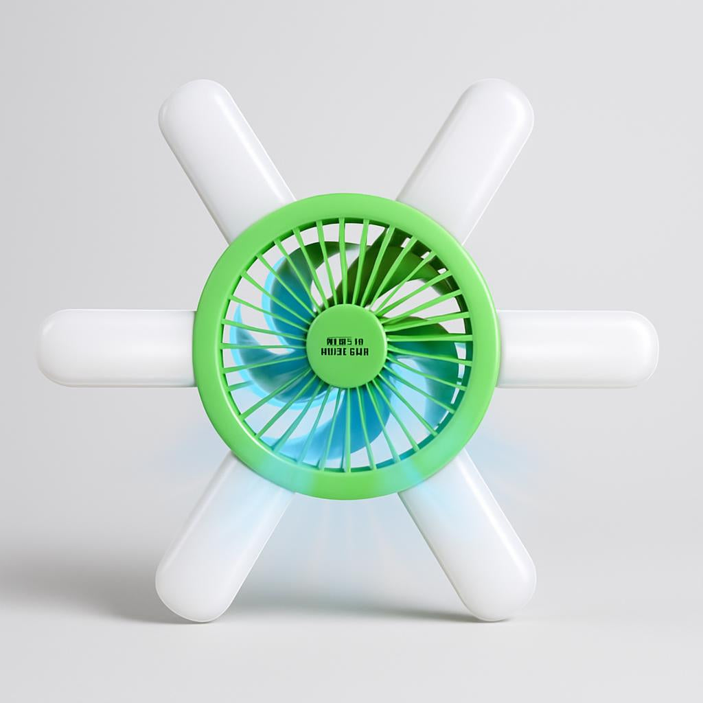 Energy-Efficient LED Ceiling Fan with Air Circulation
