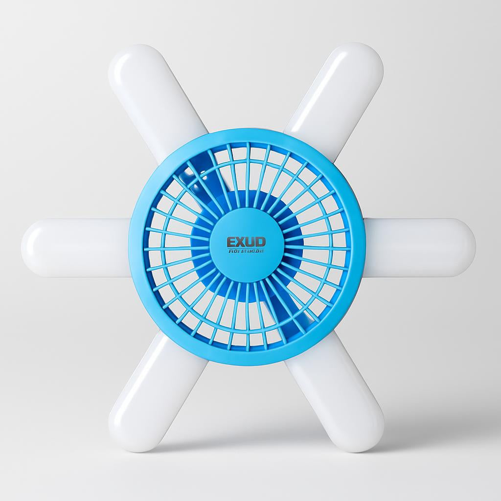 Energy-Efficient LED Ceiling Fan with Air Circulation
